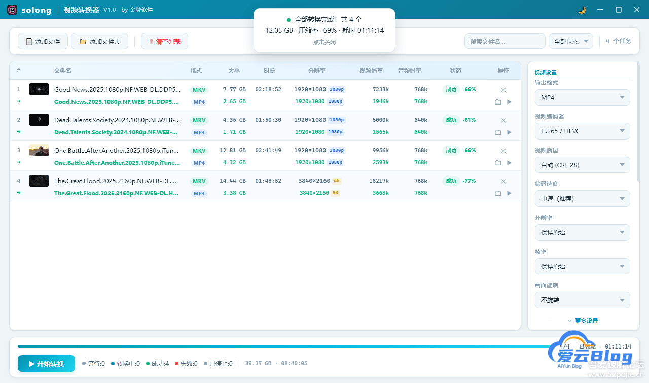 solong视频转换器 V1.0  用了女闺蜜说"你男朋友技术真好"